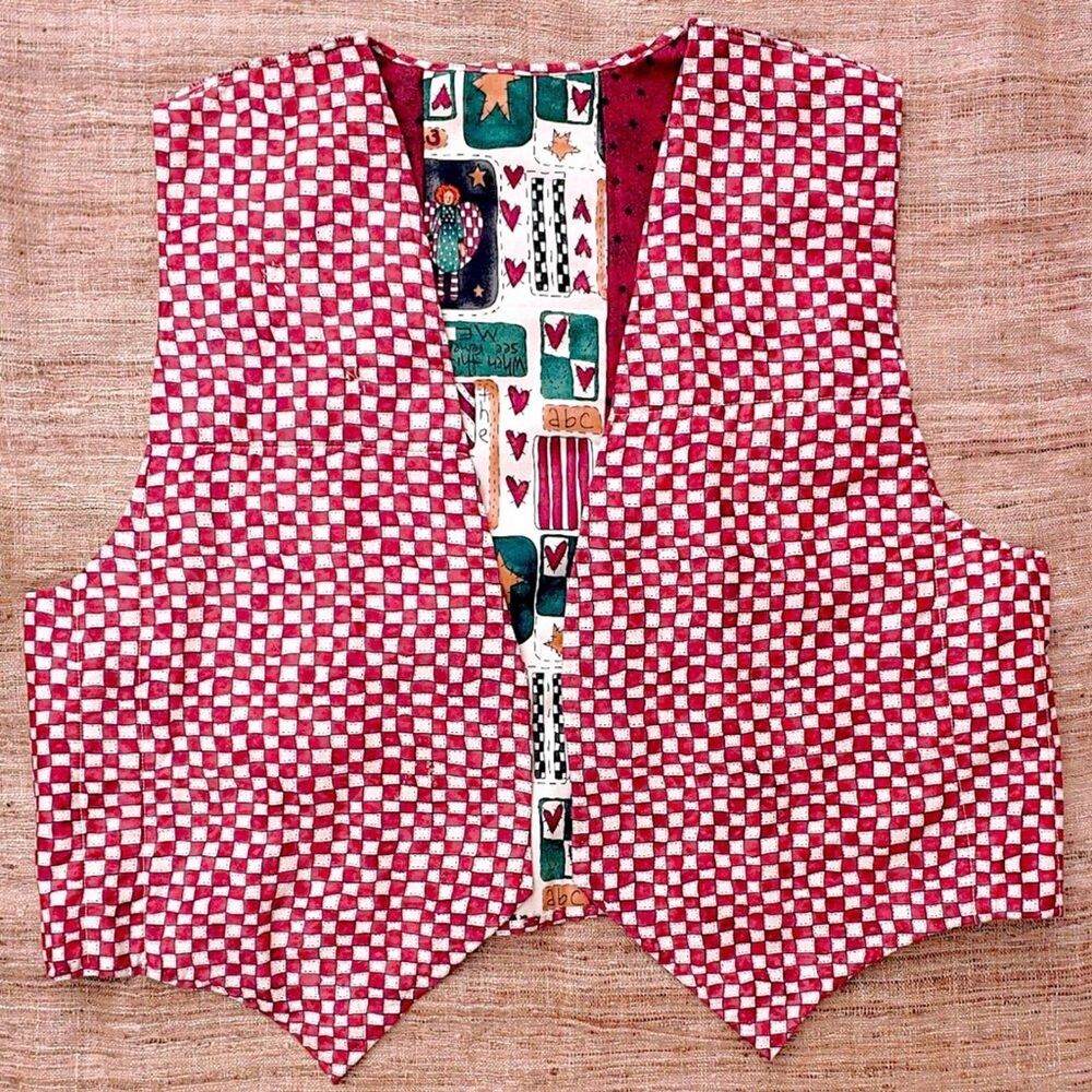 Alma Lynne Fabrics Quilted Vest Womens XL 1X - Picture 10 of 12